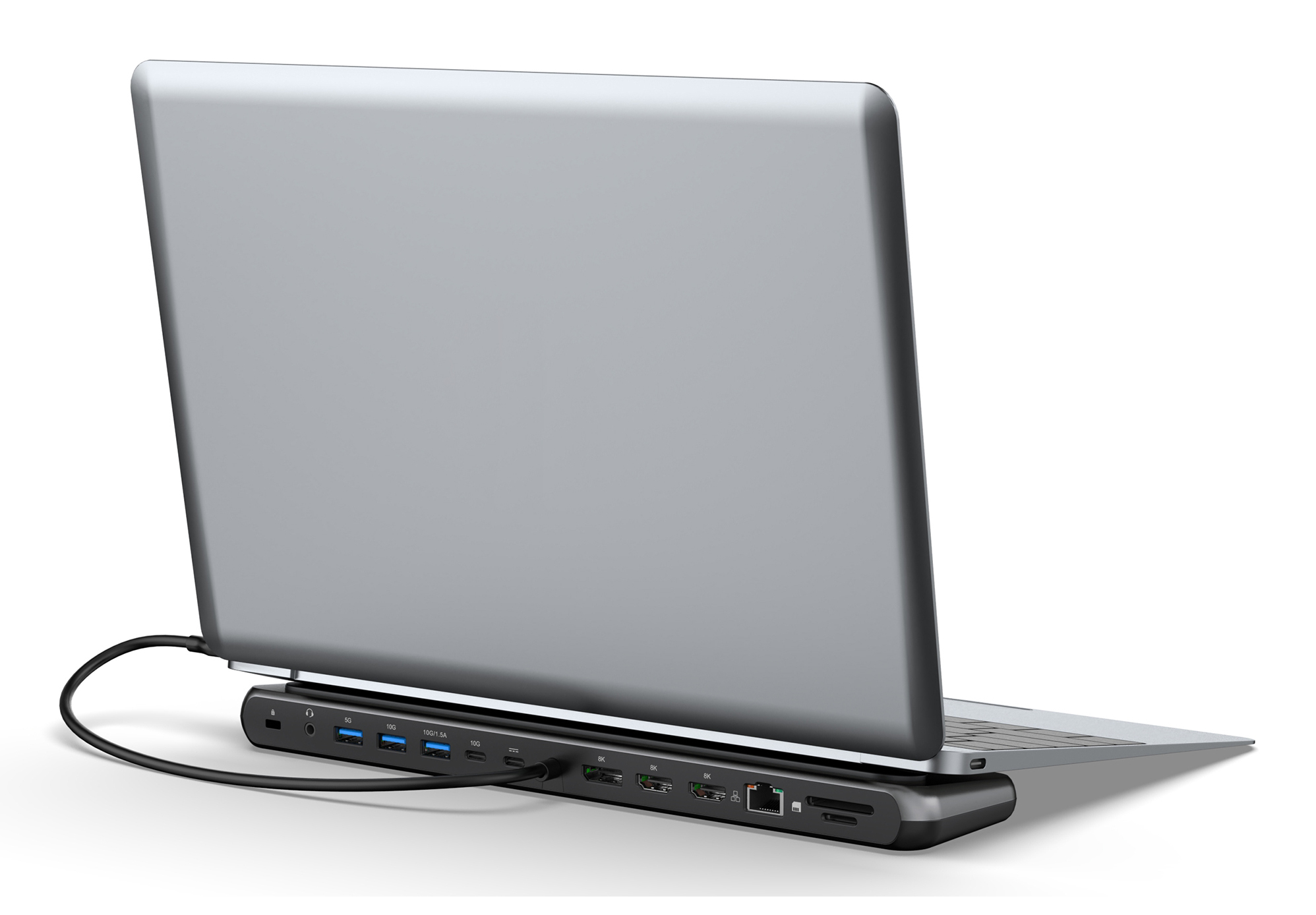 DIGITUS USB-C 8K Docking Station, 12-Port, Ansicht 2
