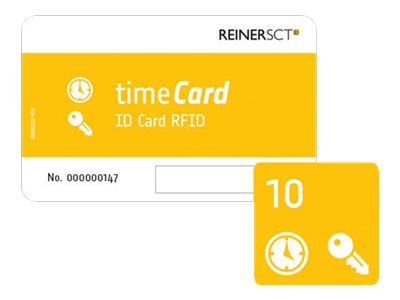timeCard ID Card RFID - RF Proximity Card (Packung mit 10)