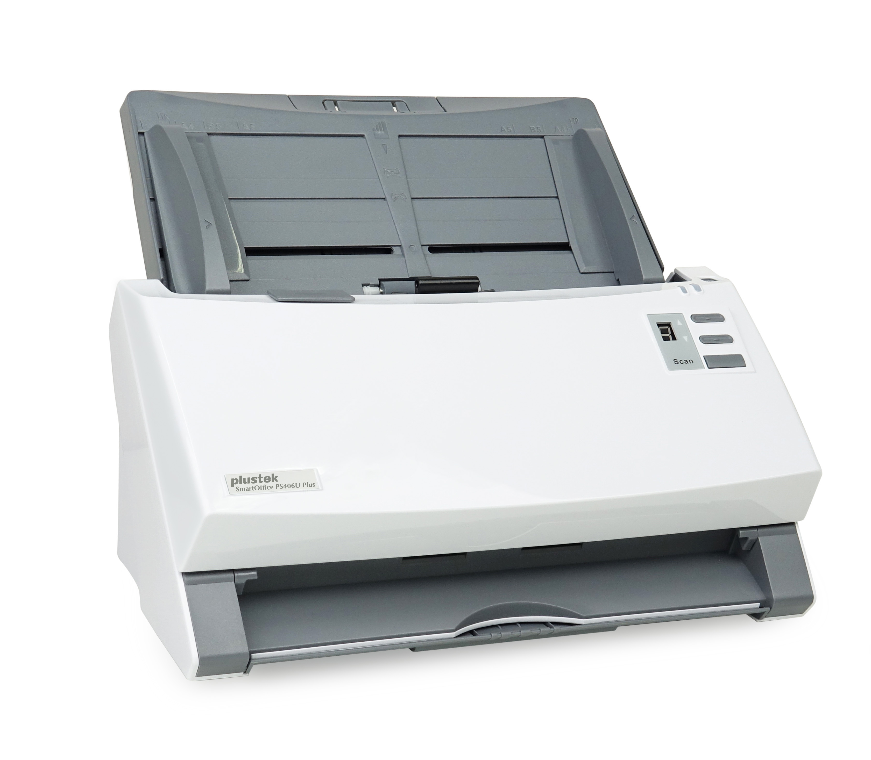 Plustek SmartOffice PS406U Plus - Dokumentenscanner - Dual CIS - Duplex - 216 x 5080 mm - 600 dpi x 600 dpi, Ansicht 2