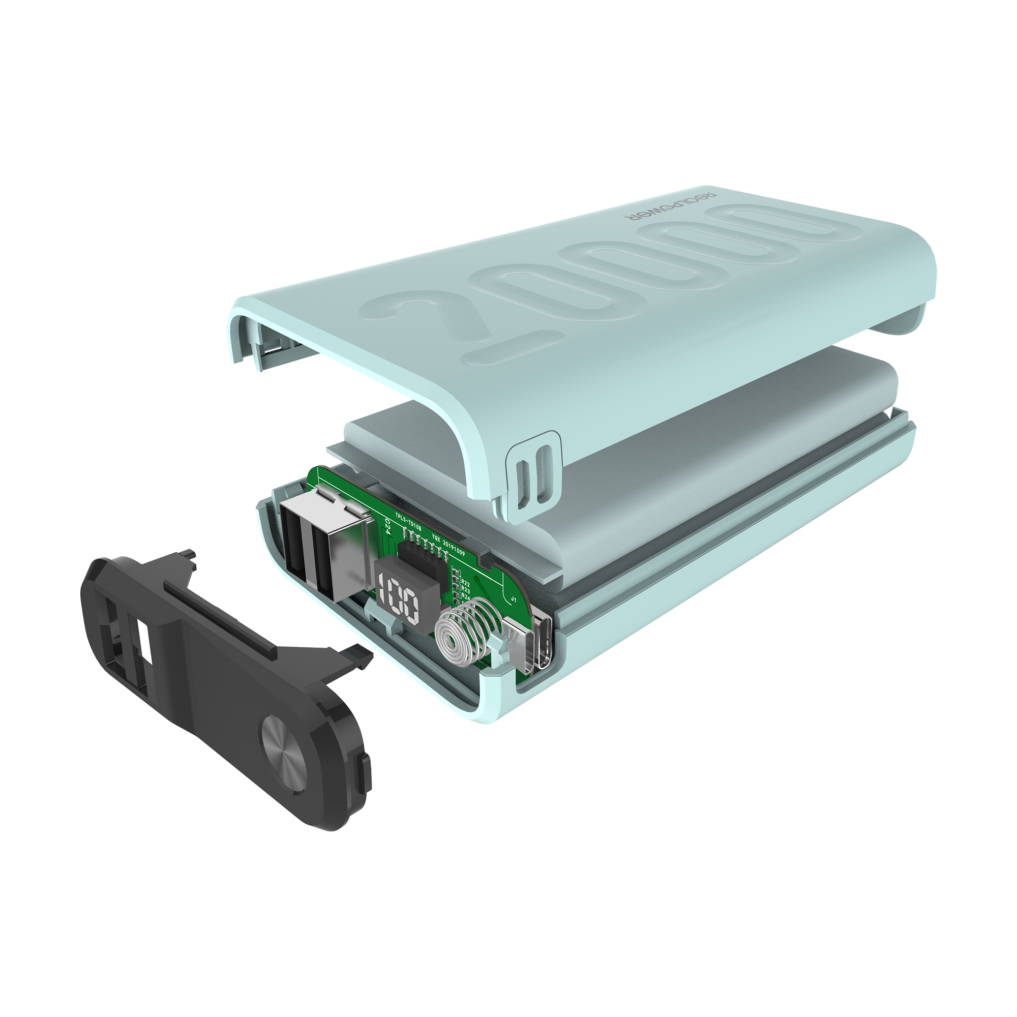 RealPower PB-20000PD+ Nutopia - 20000 mAh - Blau, Ansicht 4