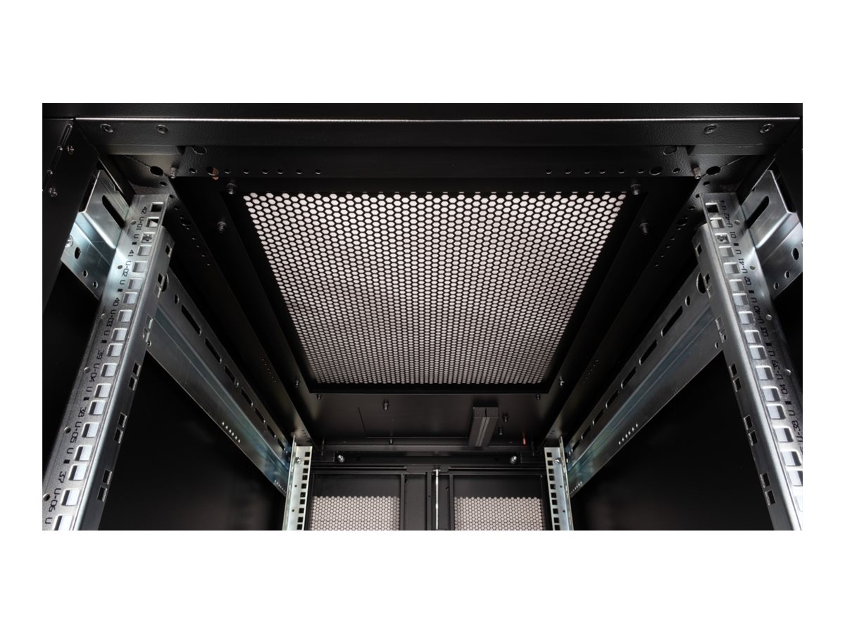 ROLINE 19 Zoll Serverschrank Pro 42 HE 600x1000 BxT schwarz Plexiglas, Ansicht 3