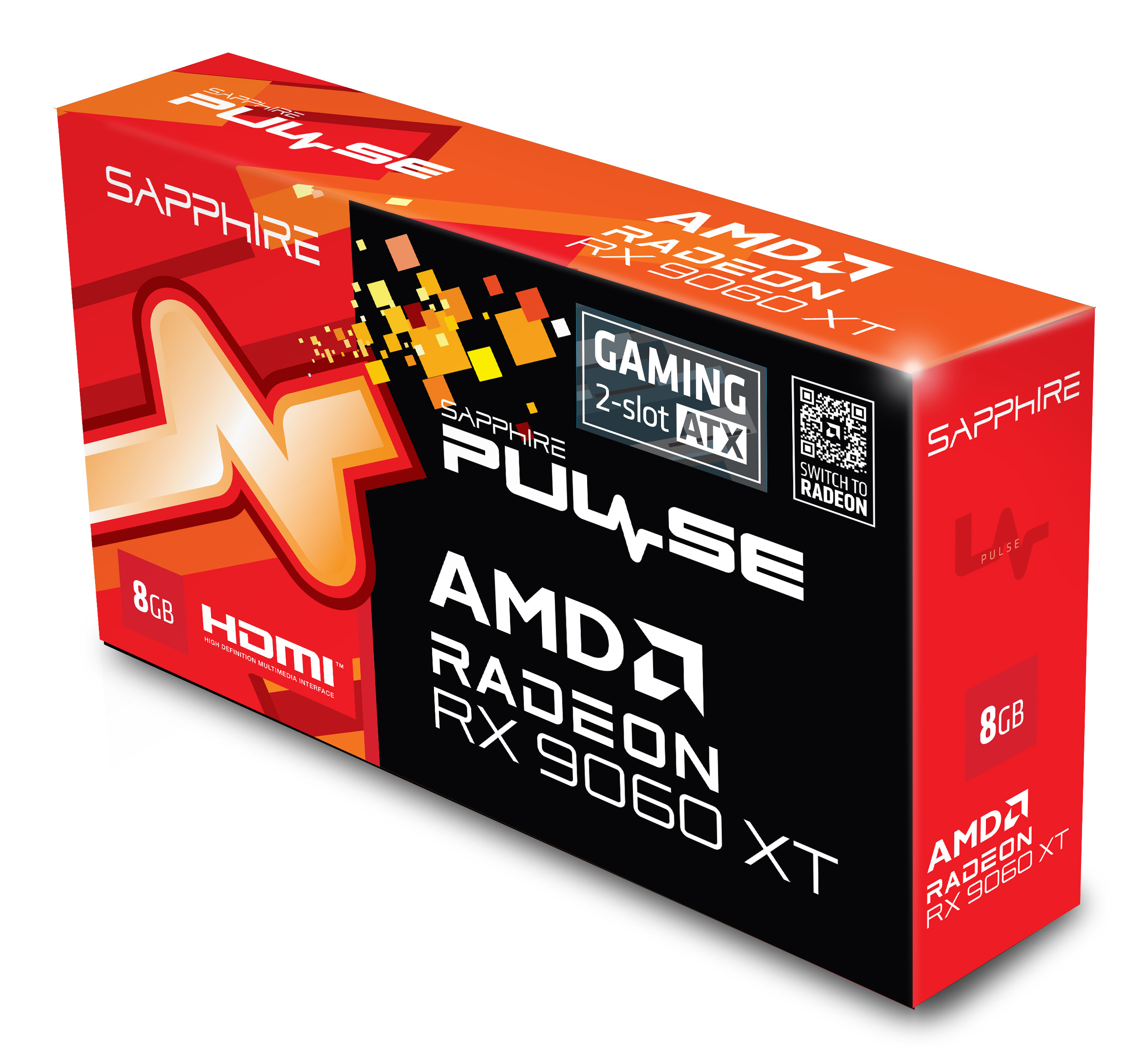 Sapphire RX 9060 XT Pulse Gaming GDDR6 - PCI - 8.192 MB, Ansicht 4