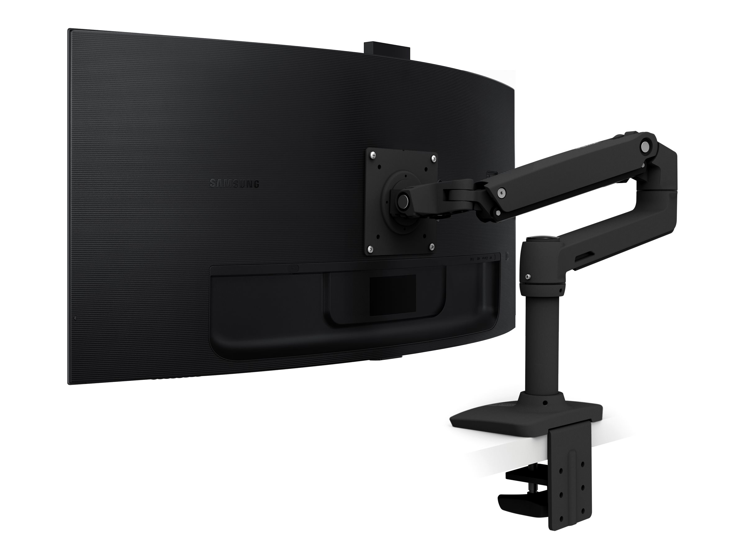 Ergotron LX - Befestigungskit (Gelenkarm Spannbefestigung für Tisch Tischplattenbohrung 8 Stange) - Konstante Krafttechnologie - für LCD-Display - Aluminium - mattschwarz - Bildschirmgröße: bis zu 864 cm (bis zu 34 Zoll)