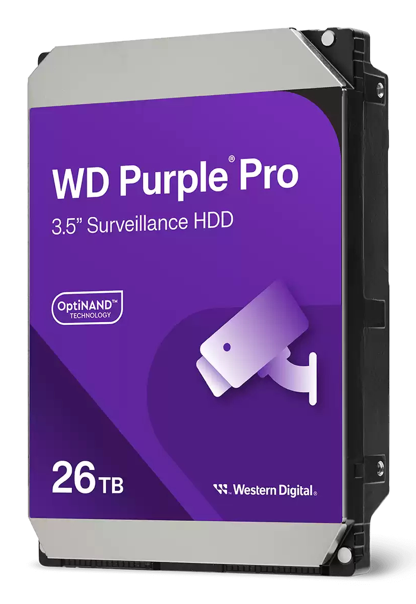 WD Purple Pro WD260PURP - Festplatte - 26 TB - Videoüberwachung, Smart Video - intern - 3.5 (8.9 cm), Ansicht 2
