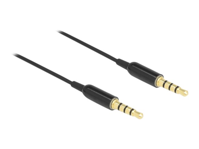Delock Audioverlängerungskabel - 4-poliger Mini-Stecker männlich zu 4-poliger Mini-Stecker männlich