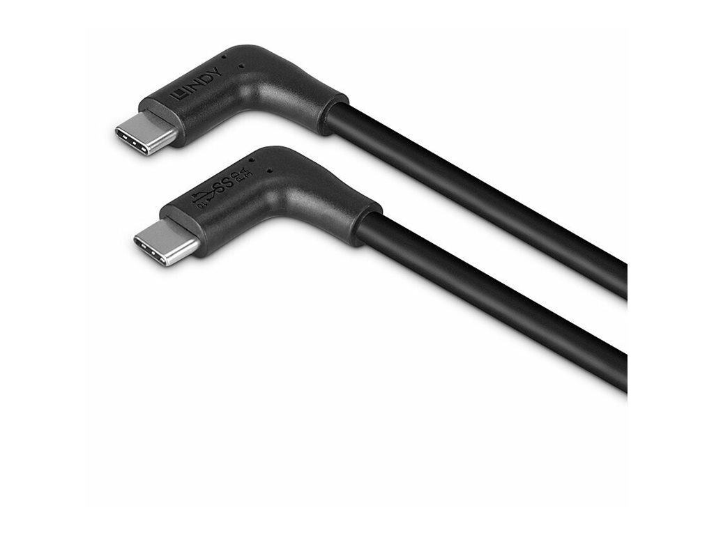 Lindy 0.5m USB 3.2 Typ C Kabel 2 x 90° gewinkelt - Kabel - Digital/Daten, Ansicht 4