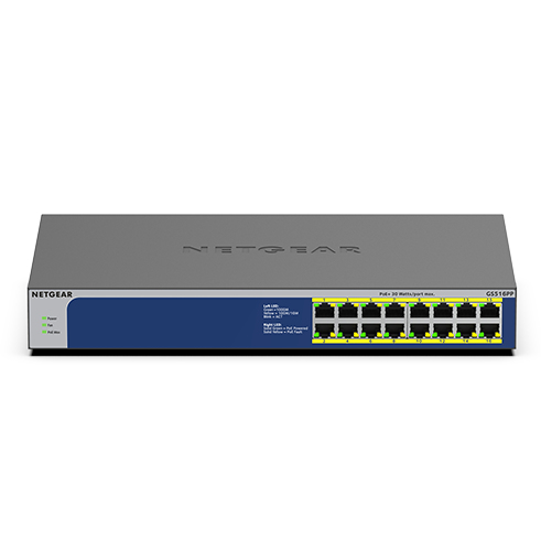 Netgear GS516PP - Switch - unmanaged - 16 x 10/100/1000 (PoE+), Ansicht 2