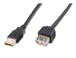 ASSMANN - USB-Verlängerungskabel - USB (W) zu USB (W) - USB 2.0 - 1.8 m - geformt