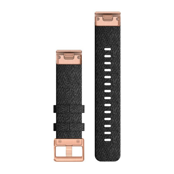 Garmin QuickFit - Uhrarmband für Smartwatch - Heathered Black, Teile in Rotgold, Ansicht 3