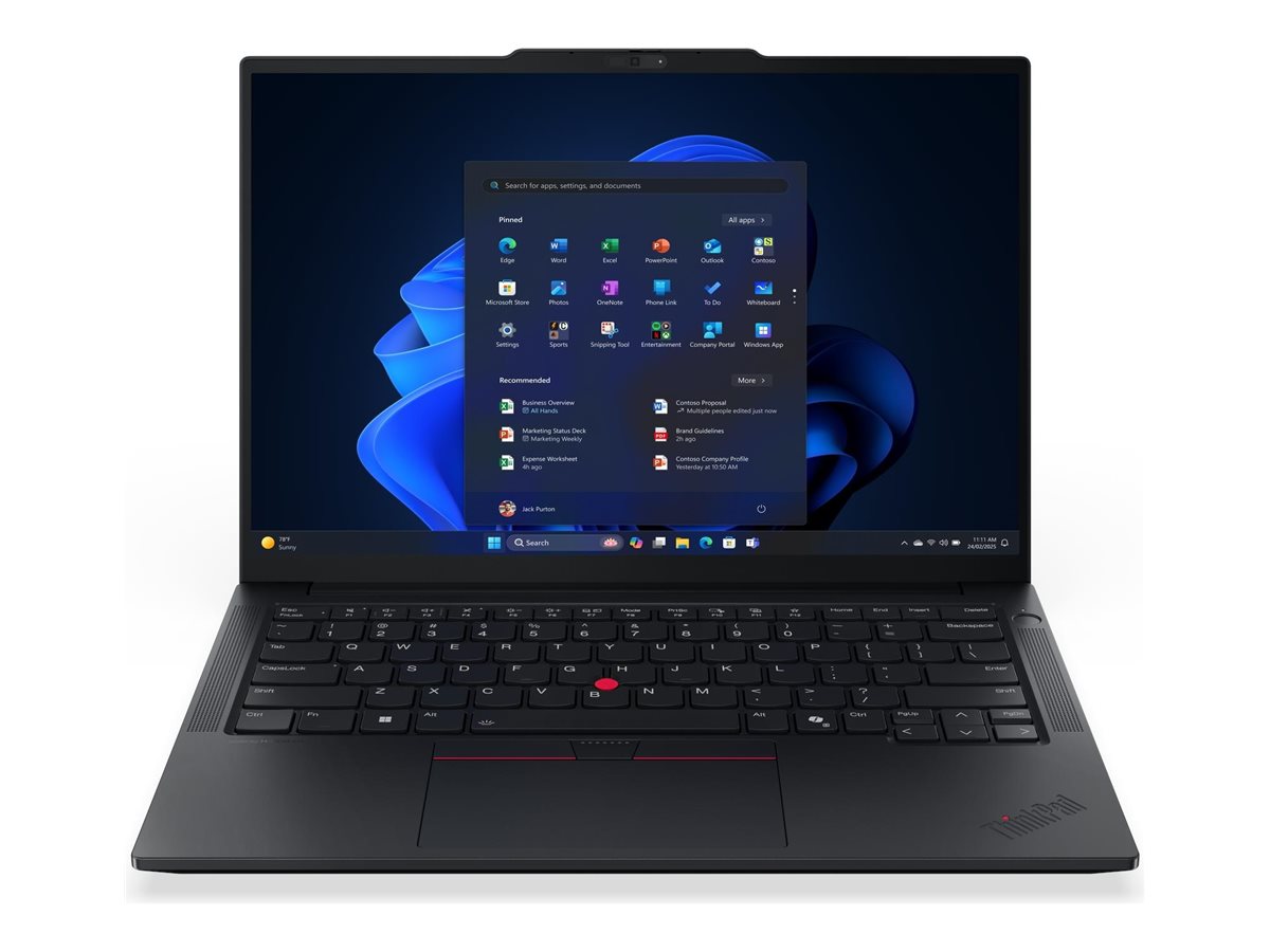 Lenovo ThinkPad E14 Gen 7 21T0 - 180°-Scharnierdesign - AMD Ryzen 7 250 / 3.3 GHz - Win 11 Pro - Radeon 780M - 32 GB RAM - 1 TB SSD TCG Opal Encryption 2, NVMe - 35.6 cm (14")