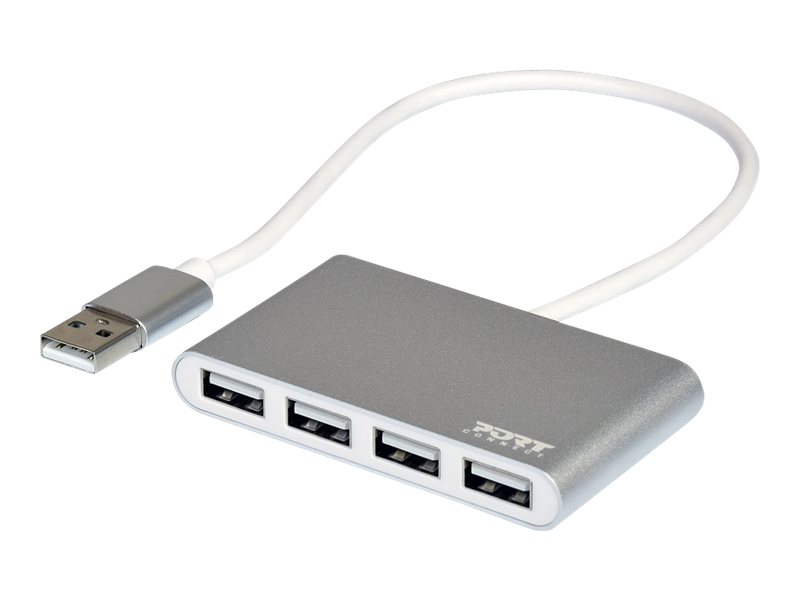 PORT Designs PORT Connect - Hub - 4 x USB 2.0 - Desktop, Ansicht 3