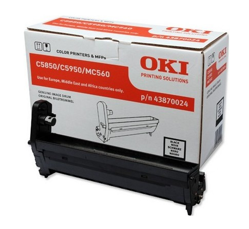 OKI Black image drum for C5850/5950, Original, OKI MC560, MC560dn, C5850, C560N, C560DN, C5750DN, 20000 Seiten, Laserdrucken, Schwarz, Schwarz