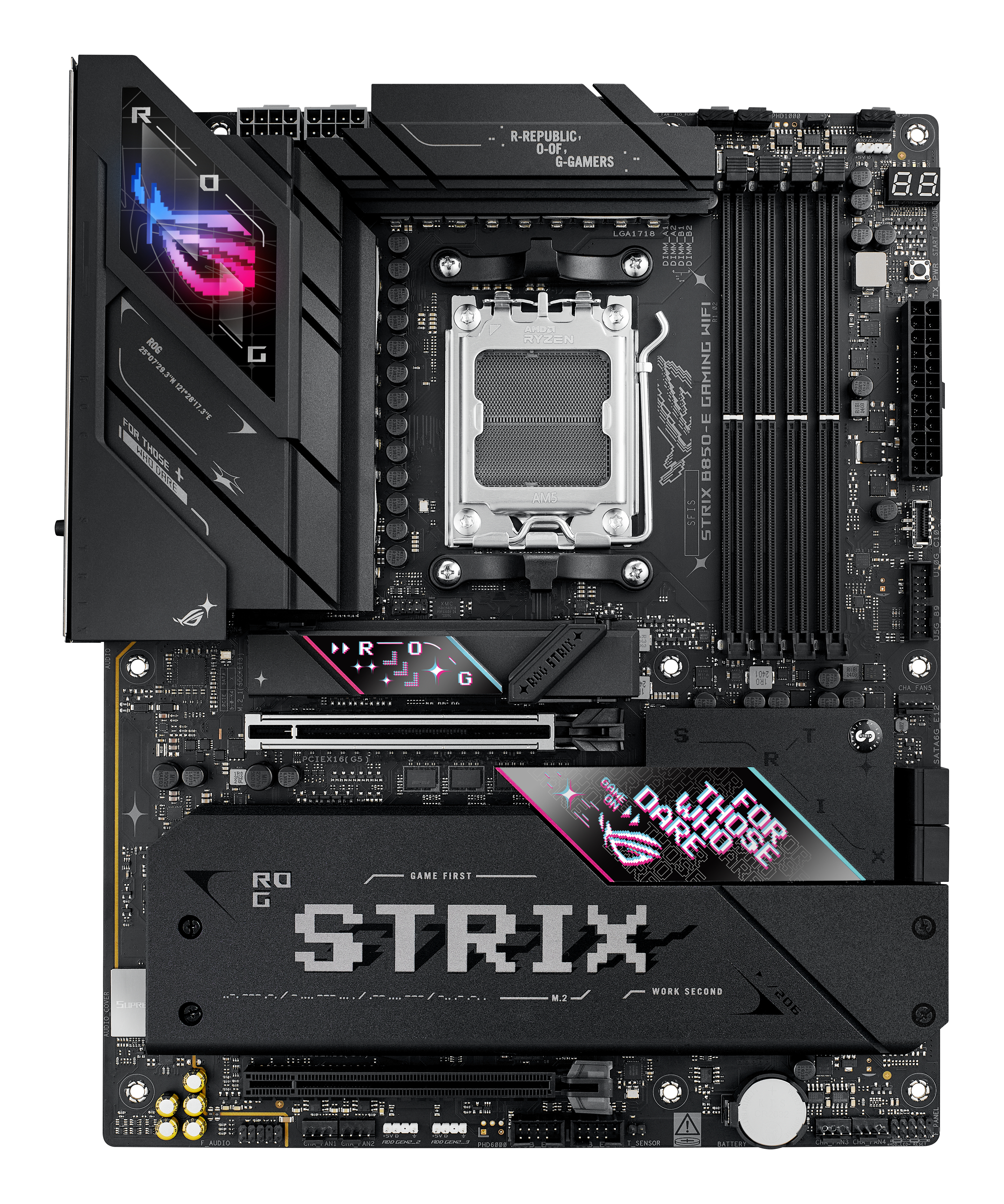 ASUS ROG STRIX B850-E GAMING WIFI - Motherboard - ATX - Socket AM5 - AMD B850 Chipsatz, Onboard-Grafik(CPU erforderlich), Ansicht 3