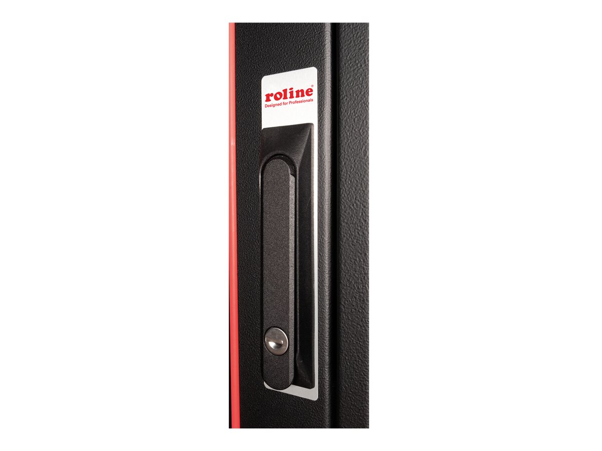 ROLINE 19 Zoll Netzwerkschrank Pro 47 HE 600x1000 BxT Glastür schwarz, Ansicht 4