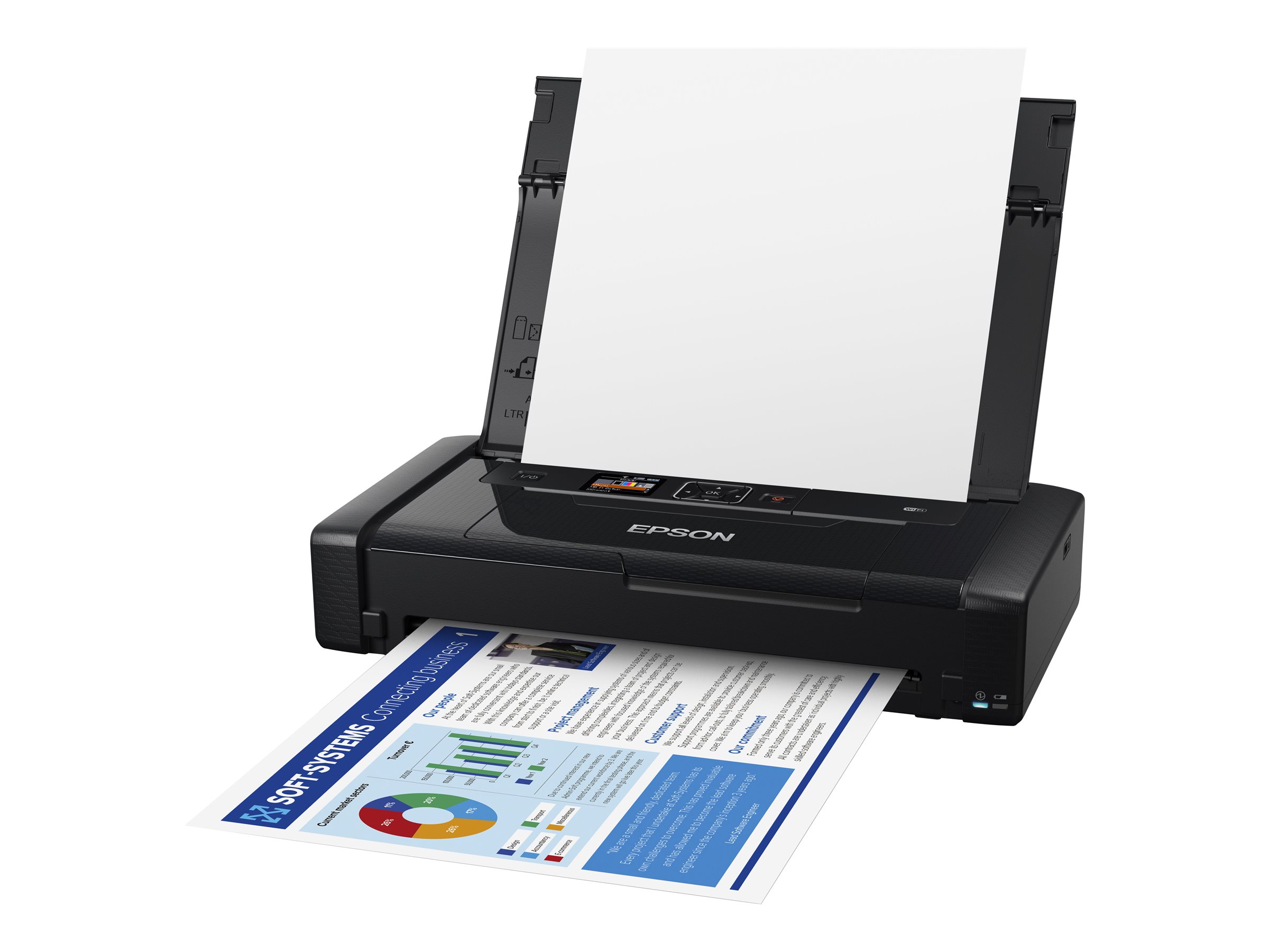 Epson WorkForce WF-110W - Drucker - Farbe - Tintenstrahl - A4 - 5760 x 1440 dpi - bis zu 7 Seiten/Min. (einfarbig)