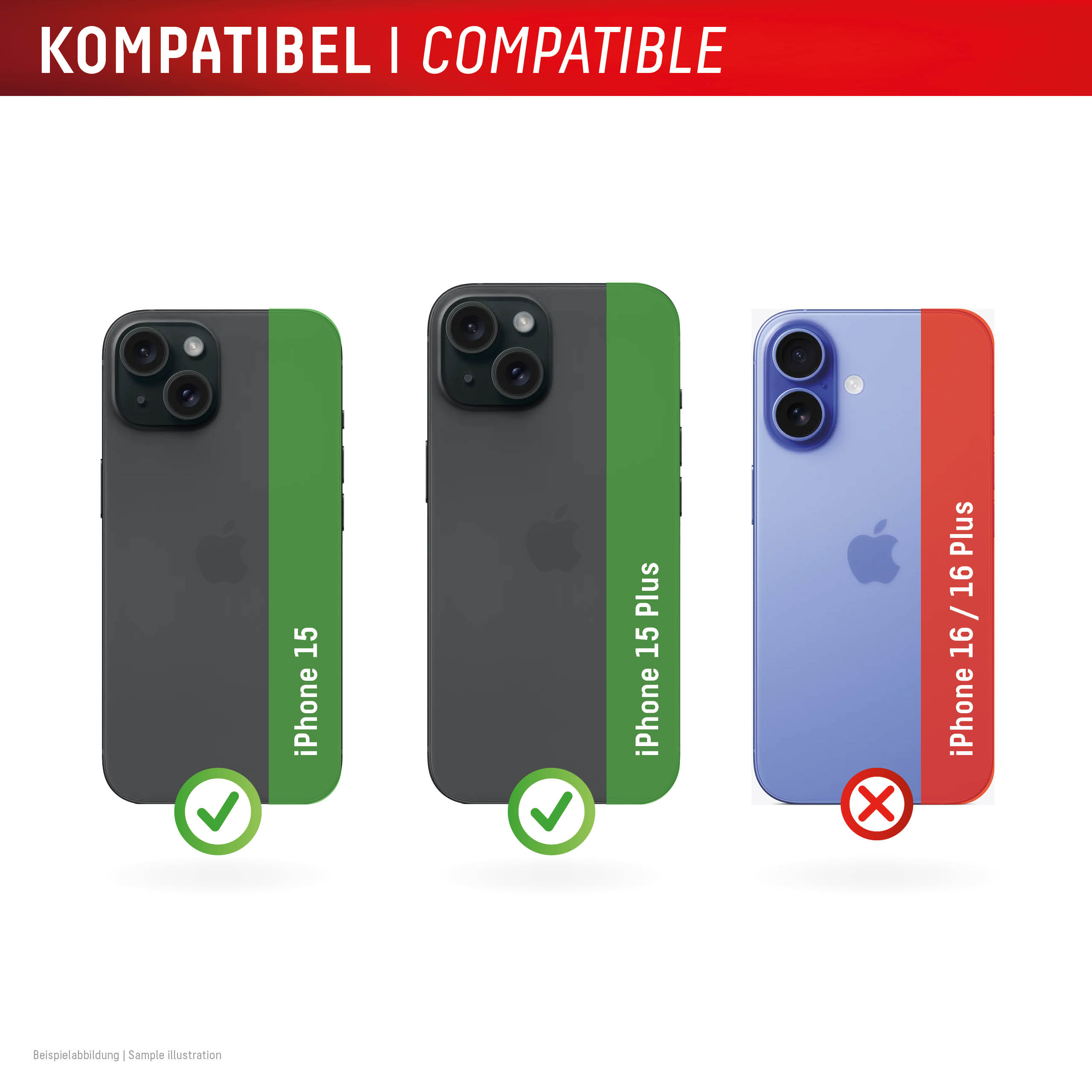 E.V.I. DISPLEX CamGlass Single LENS - iPhone 15/15 Plus, Ansicht 3