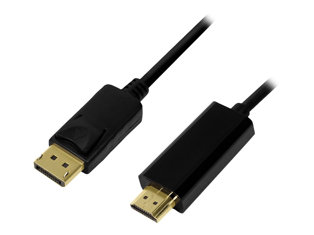 Logilink DisplayPort-Kabel DP 1.2 zu HDMI 1.4 3m black (CV0128)