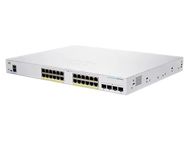 Cisco CBS250-24FP-4X-EU, Managed, L2/L3, Gigabit Ethernet (10/100/1000), Rack-Einbau