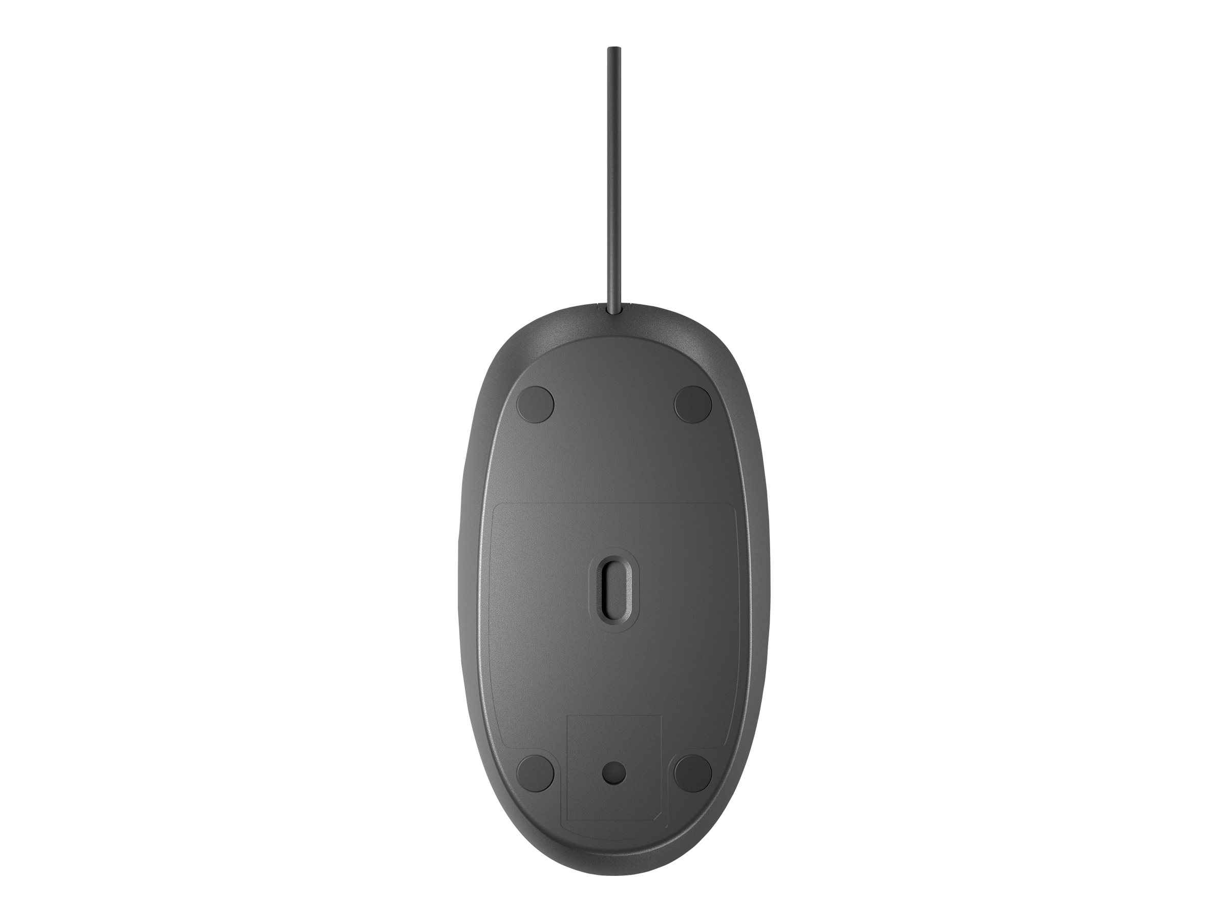 HP 125 - Maus - kabelgebunden - USB - Schwarz, Ansicht 2