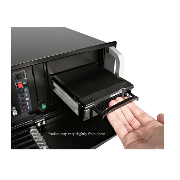 StarTech.com Wechselrahmen 5,25 Zoll - Mobiles Festplatten Hot Swap Speicher Rack für 3,5 (8,9cm), Ansicht 2