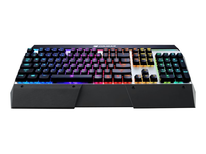 Compucase Cougar Attack X3 RGB - Tastatur - hintergrundbeleuchtet - TL: Deutsch, QWERTZ, Ansicht 4
