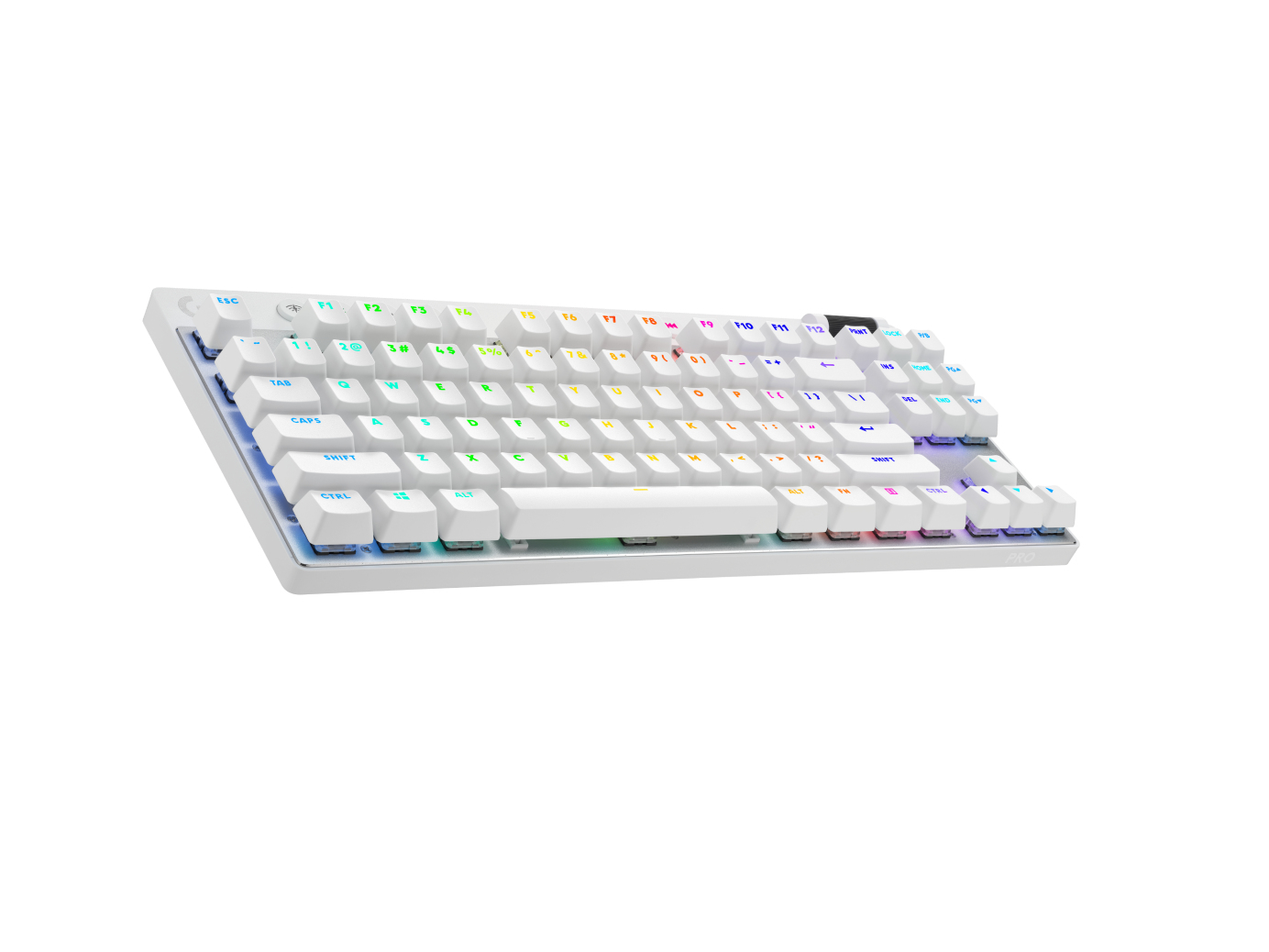 Logitech G PRO X TKL - Tastatur - Gaming - Hintergrundbeleuchtung - TL: US, QWERTY - Weiß, Ansicht 4