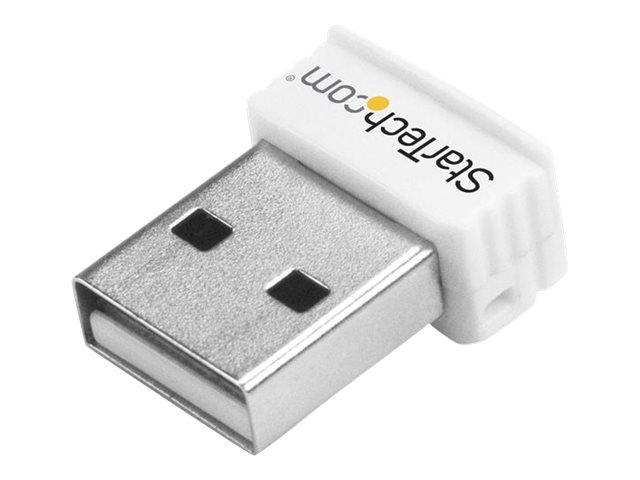 StarTech.com USB 150Mbps Mini Wireless N Network Adapter - 802.11n/g 1T1R USB WiFi Adapter - White USB Wireless Adapter - Wireless NIC (USB150WN1X1W) - Netzwerkadapter - USB 2.0