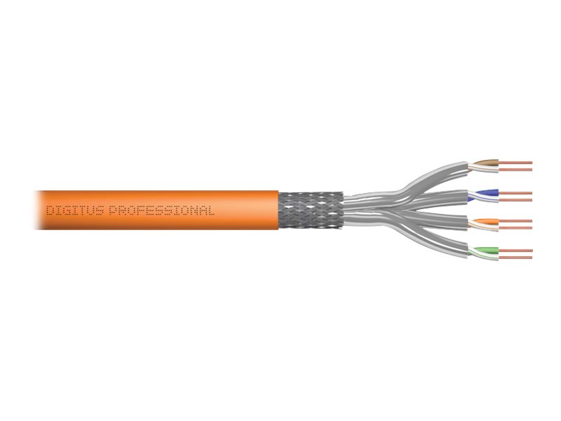 DIGITUS CAT 7 S/FTP Datenkabel - Verlegekabel, 500 m, Duplex, Dca-s2, d1, a1
