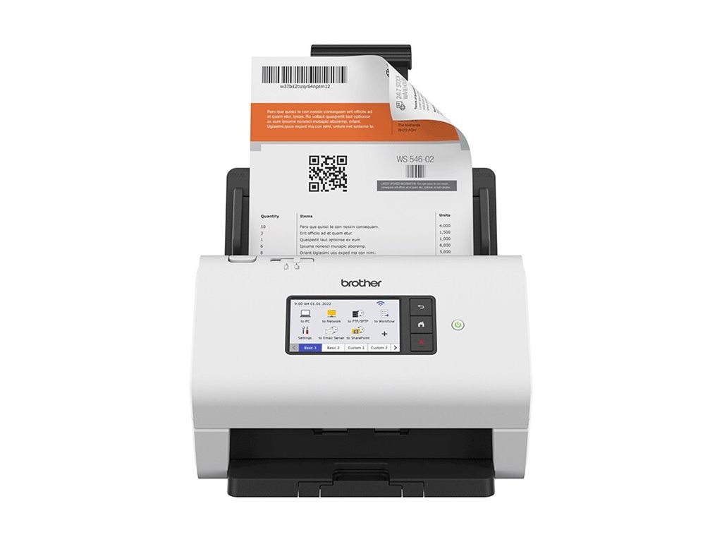 Brother ADS-4900W - Dokumentenscanner - Dual-CIS - Duplex - A4 - 600 dpi x 600 dpi - bis zu 60 Seiten/Min. (einfarbig)