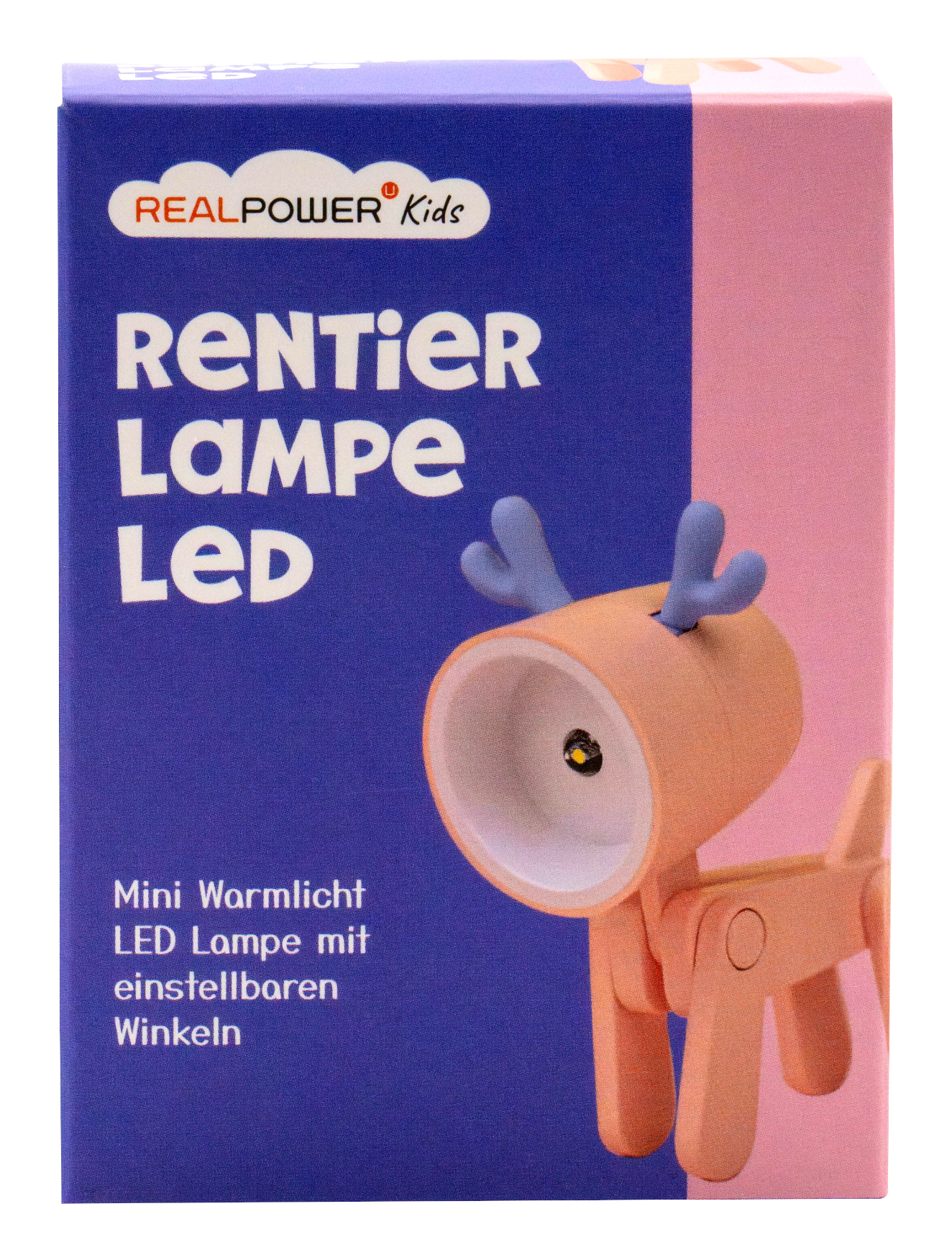 RealPower LED-Tier Taschenlampe Pink deer, Ansicht 3
