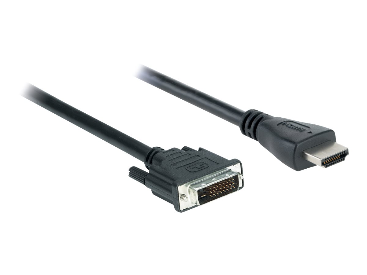 V7 - Adapterkabel - HDMI männlich zu DVI-D männlich - 2 m - Schwarz