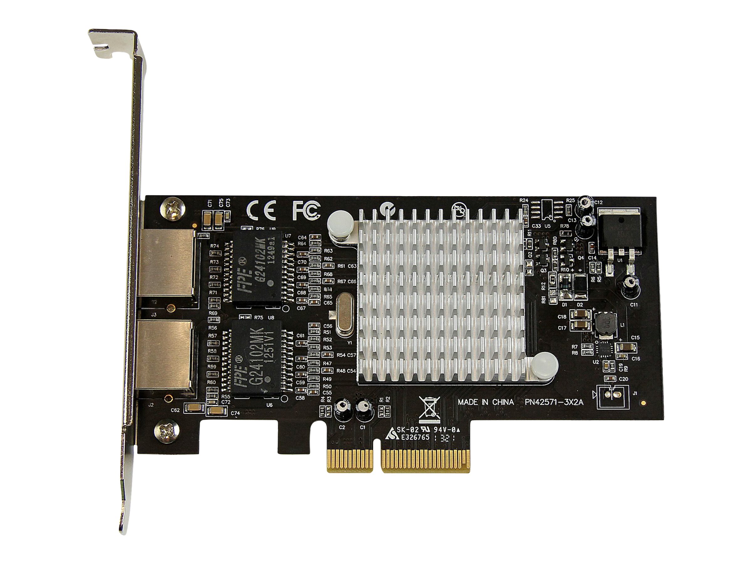 StarTech.com Startech Dual Port PCI Express (PCIe x4) Gigabit Ethernet Server Adapter - 2 Port Network Card - Intel i350 NIC - GbE Network Card (ST2000SPEXI)