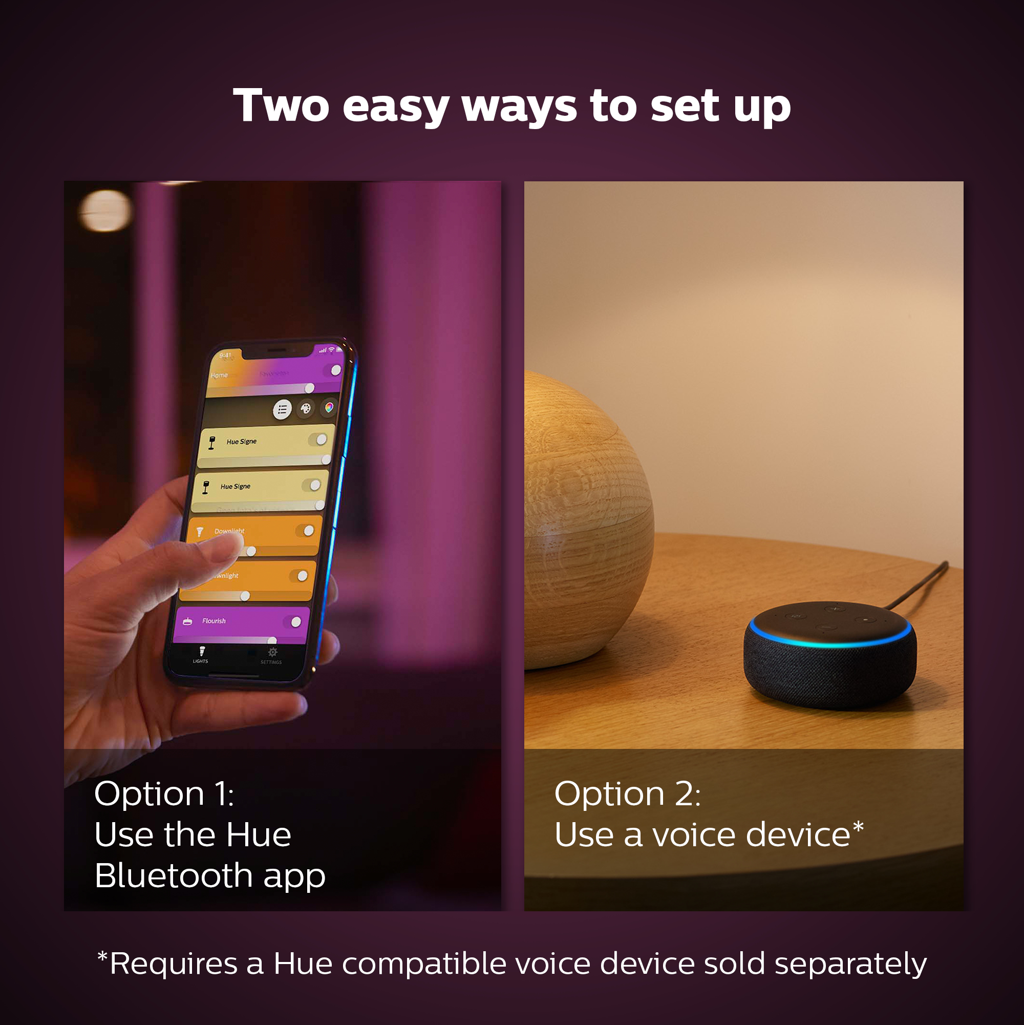 Philips Hue White and Color Ambiance - LED-Lampe - Form: B39 - E14 - 4 W (Entsprechung 25 W), Ansicht 2