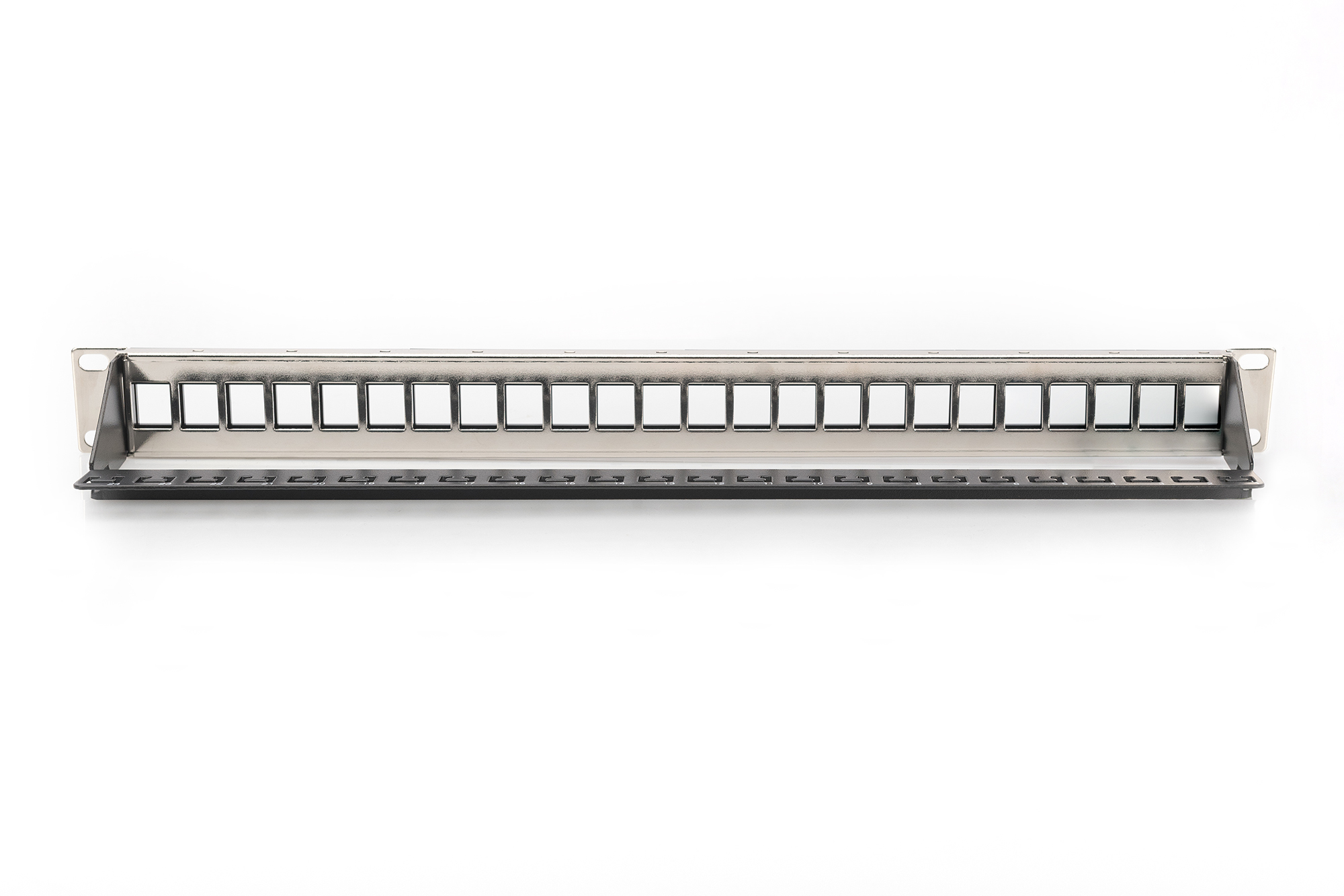 DIGITUS Modulares Patchpanel für Keystone Jacks 1HE - unbestückt, Ansicht 3