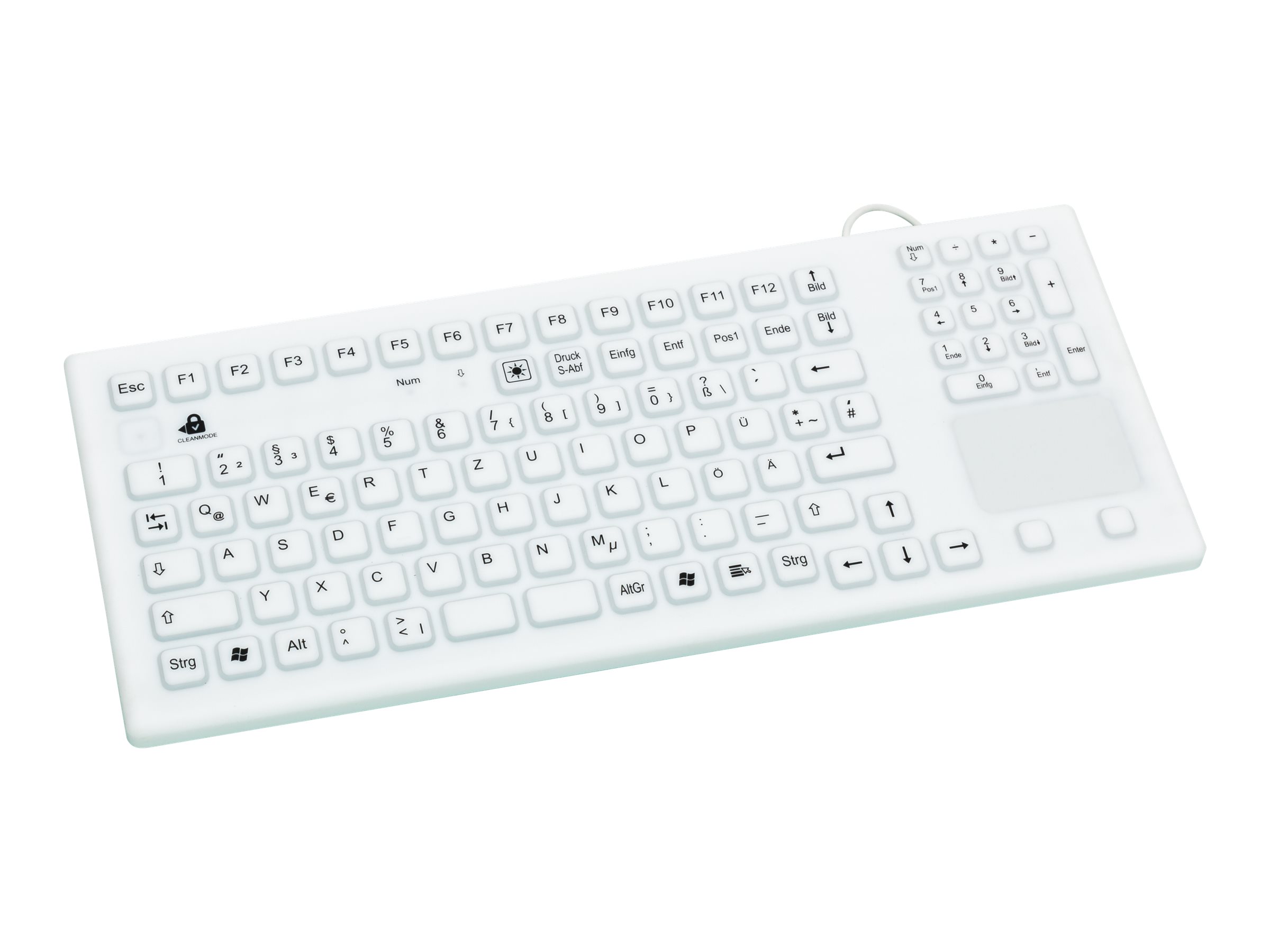 GETT InduKey TKG-107-TOUCH - Tastatur - mit Touchpad