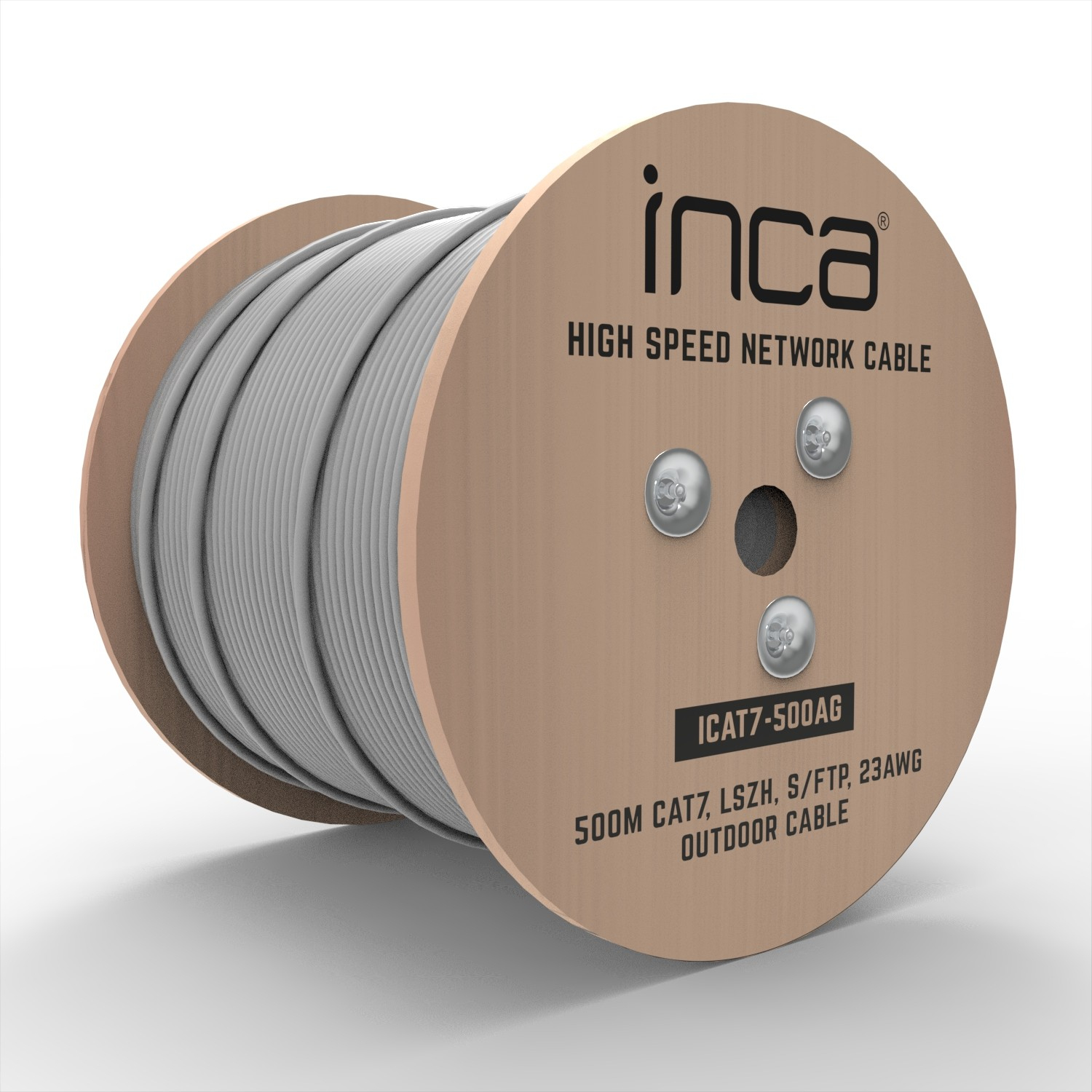 INCA Ethernetkabel ICAT7-500AG S/FTP1 23 AWG Cat7-Kabel - Kabel - Kabel - Netzwerk, Ansicht 2