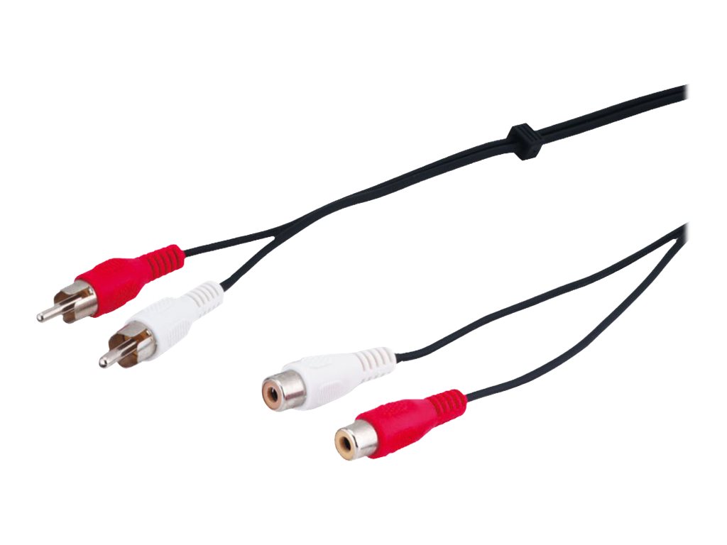 MicroConnect Audiokabel - RCA männlich zu RCA weiblich, Ansicht 2
