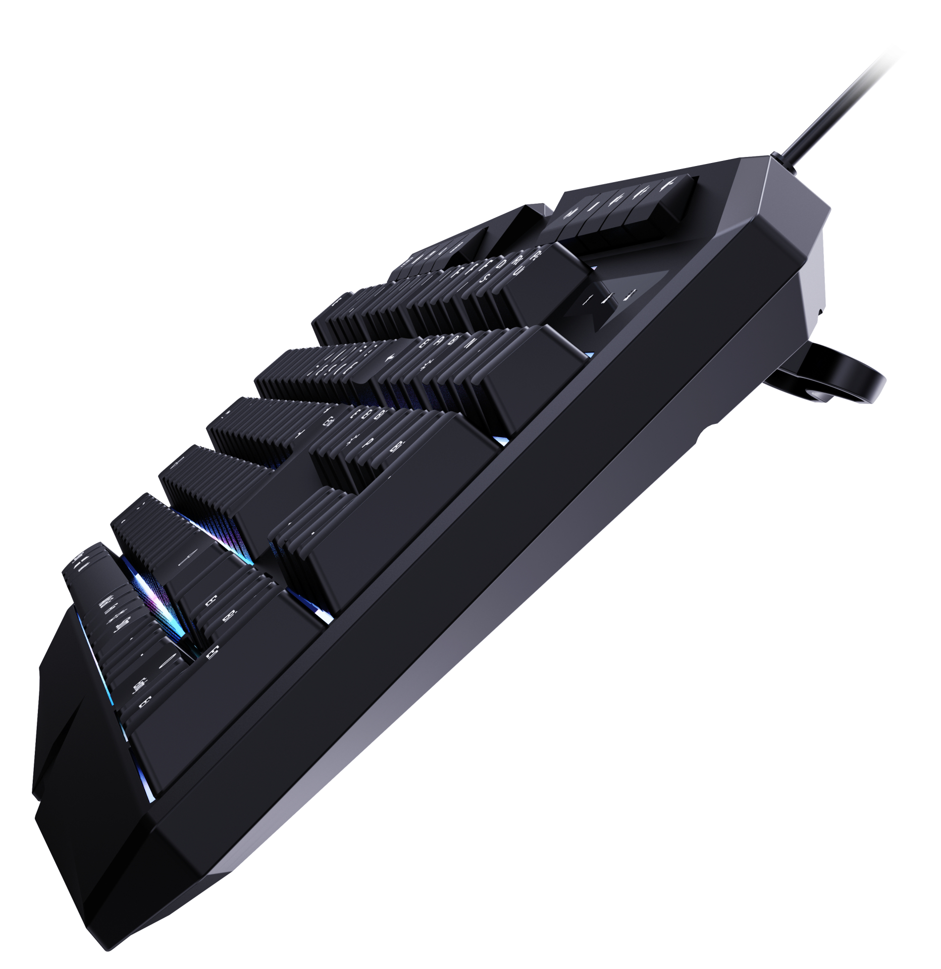 SPEEDLINK LUDICIUM RGB Rainbow Gaming Tastatur schwarz - Tastatur - TL: Deutsch, QWERTZ, Ansicht 3