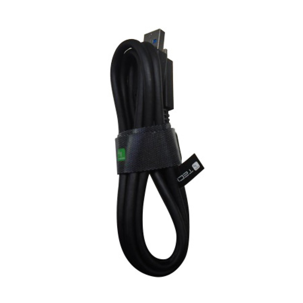 Techly USB3.1 Kabel Stecker Typ-A - USB Typ-C Schwarz 1 m - Kabel - Digital/Daten, Ansicht 3