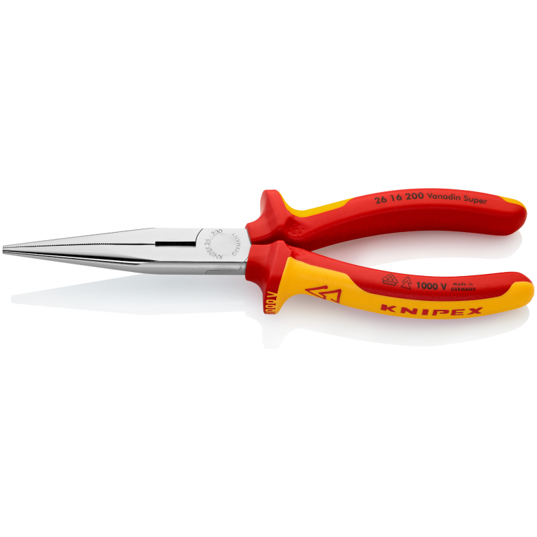 KNIPEX KP-2616200 - Spitzzange - 3 mm - 7,3 cm - 2,5 mm - 7,3 cm - Chrom-Vanadium-Stahl von LumaTech