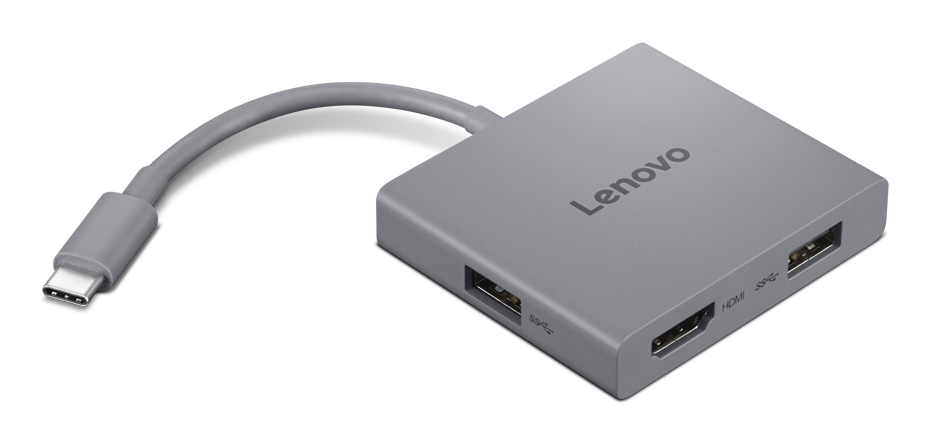 Lenovo USB-C 4 in 1 travel hub Gen2, Ansicht 2