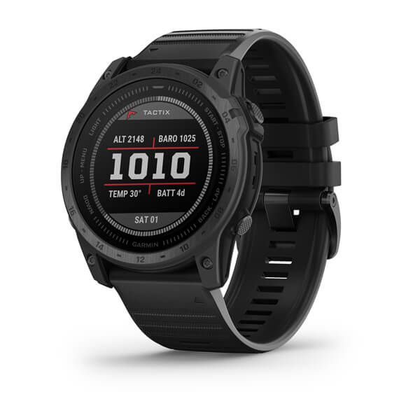 Garmin Tactix 7 - Standard Edition - 51 mm - Sportuhr - Silikon - schwarz - Handgelenk: 127-210 mm - Anzeige: 1.4, Ansicht 2