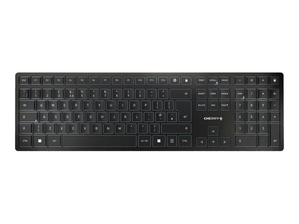 Cherry KW 9100 SLIM - Tastatur - kabellos - 2.4 GHz Bluetooth 4.0