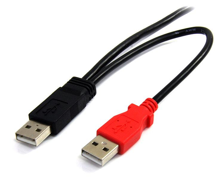 StarTech.com 1,8m USB Y-Kabel für externe Festplatten - USB A auf Mini-B Anschlusskabel - USB-Kabel - USB (M), Ansicht 4
