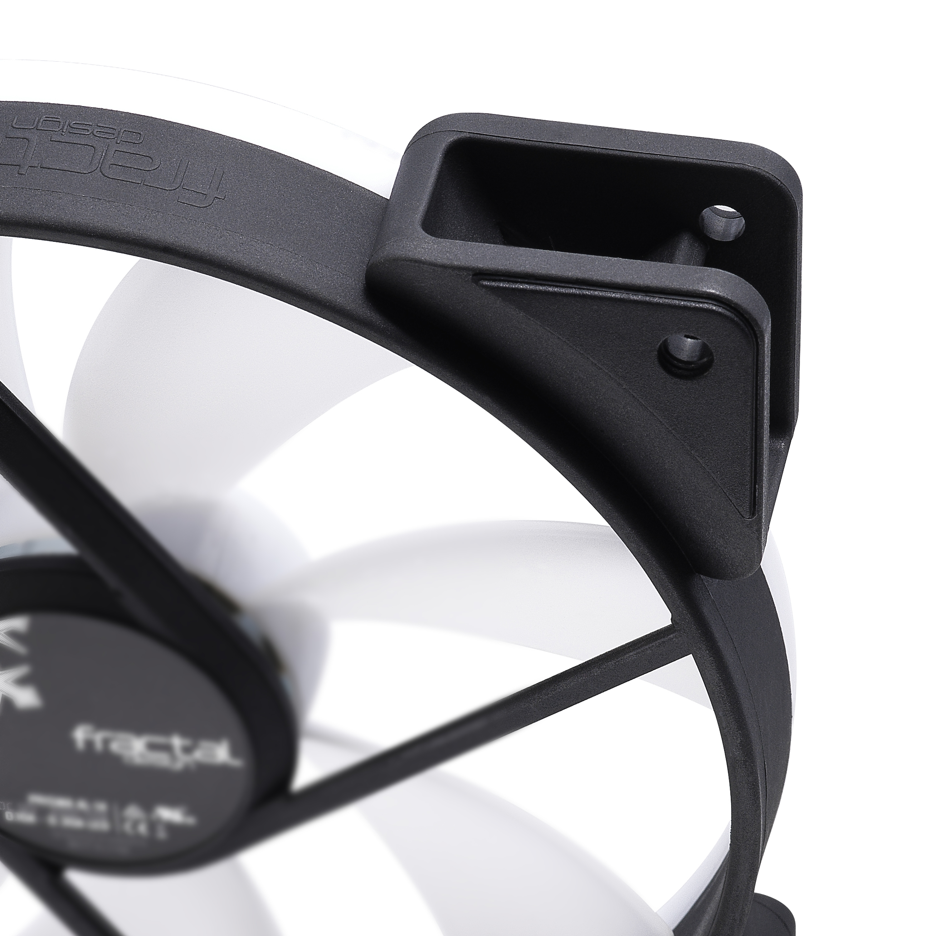 Fractal Design Prisma AL-14 - Gehäuselüfter - 140 mm - Schwarz, Weiß, halb transparent (Packung mit 3), Ansicht 2