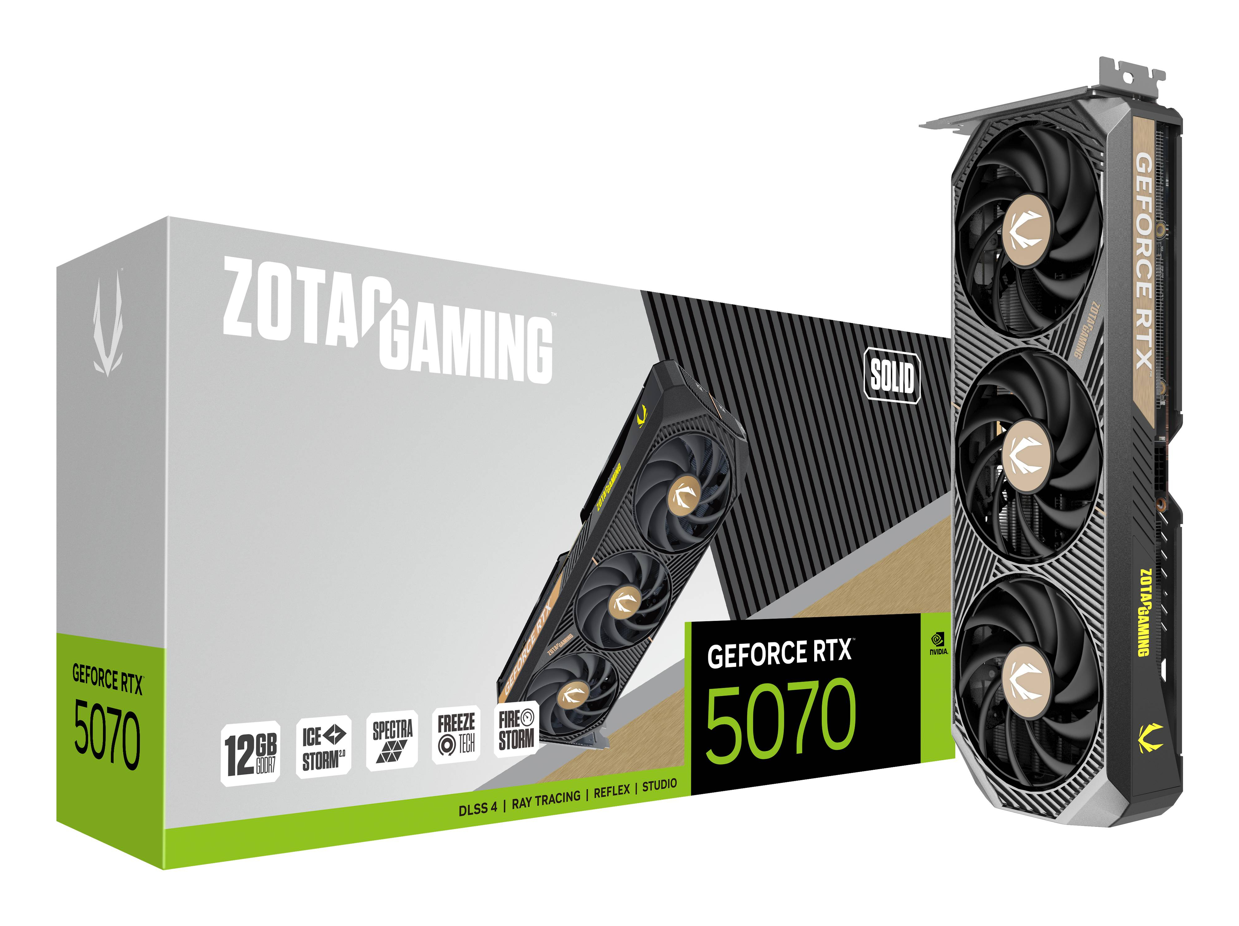 ZOTAC GAMING GeForce RTX 5070 SOLID - Grafikkarten, Ansicht 3