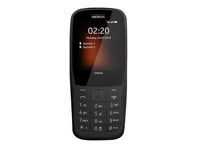 Nokia 220 4G Dual-SIM Schwarz [6,1cm (2,4) TFT LCD Display,  Series 30+, Tastenhandy]