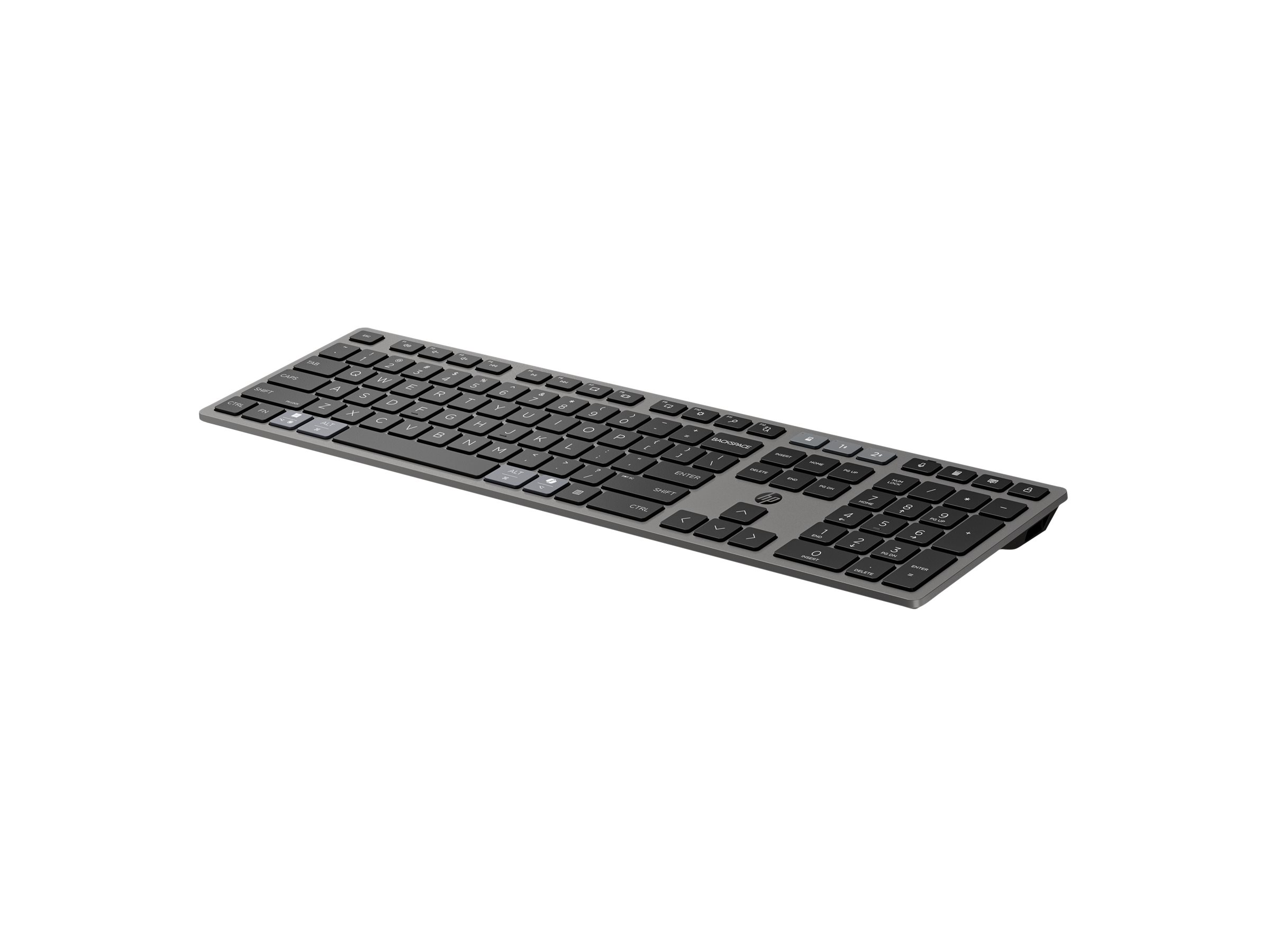 HP 720 - Tastatur - Mehrgeräte, wiederaufladbar, betrieben mit Superkondensator, 22 programmierbare Tasten