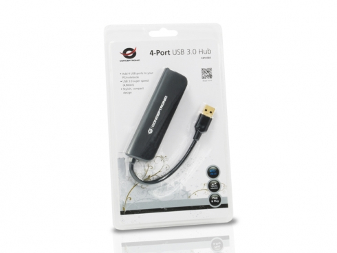 Conceptronic C4PUSB3 - Hub - 4 x SuperSpeed USB 3.0, Ansicht 3