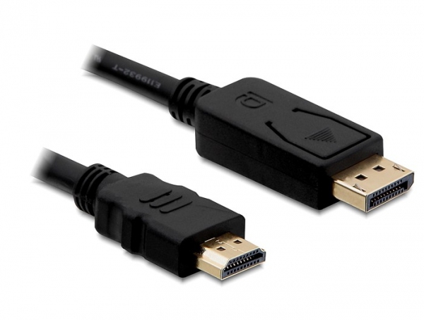 Delock Adapterkabel - DisplayPort männlich zu HDMI männlich, Ansicht 2